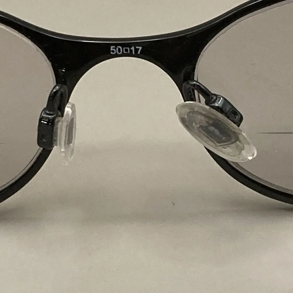 Tura R541 50 17 Black Jeweled Eyeglasses Frames Japan
